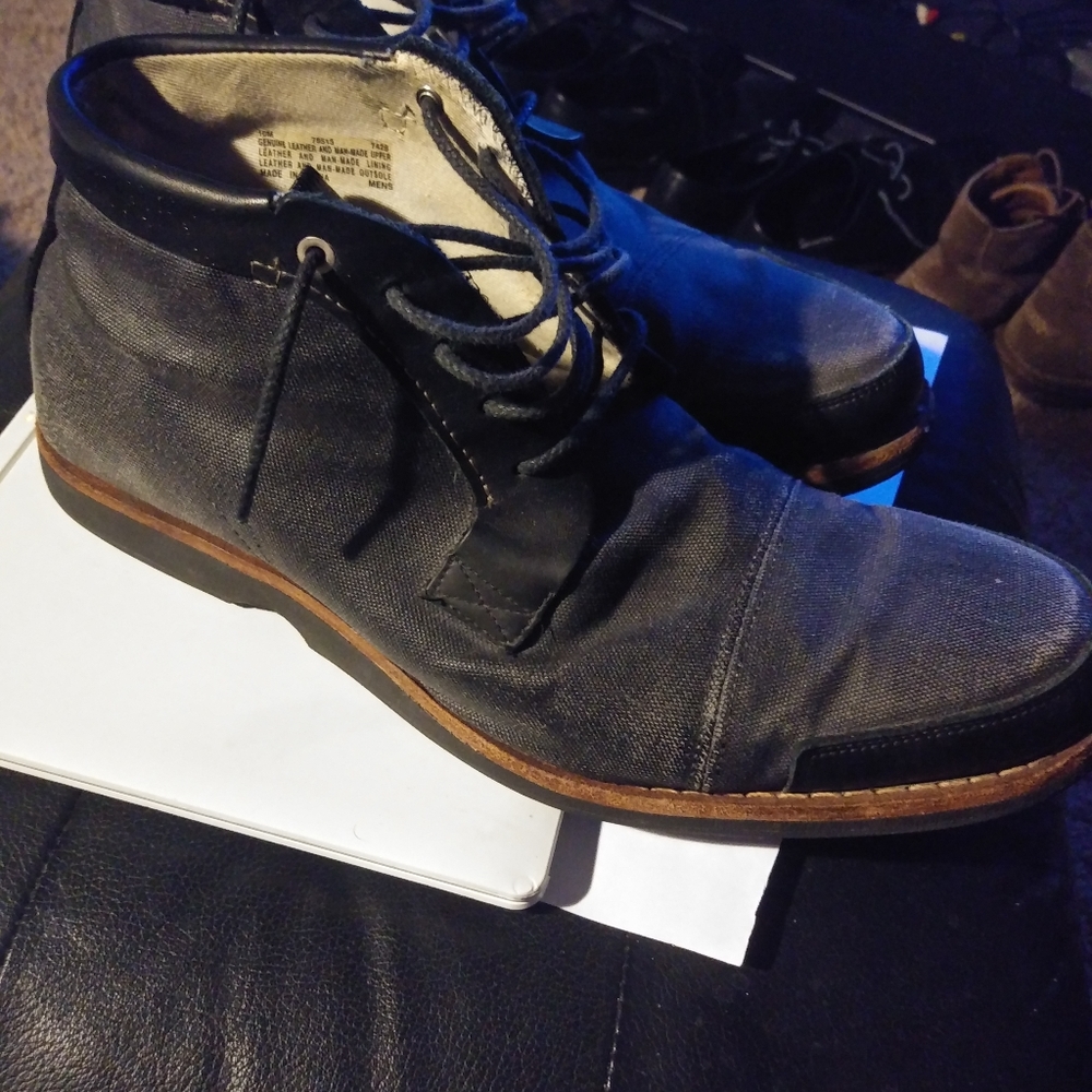 Timberland canvas and leather shoes